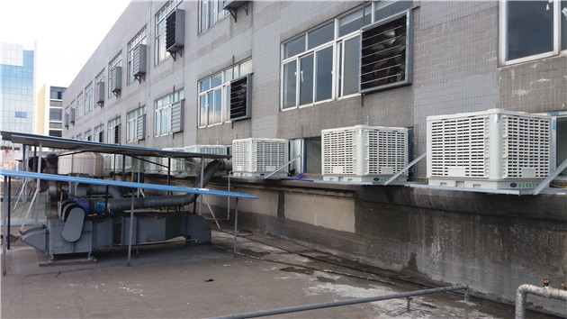 橡膠廠車間降溫設備/環保空調解決廠房悶熱